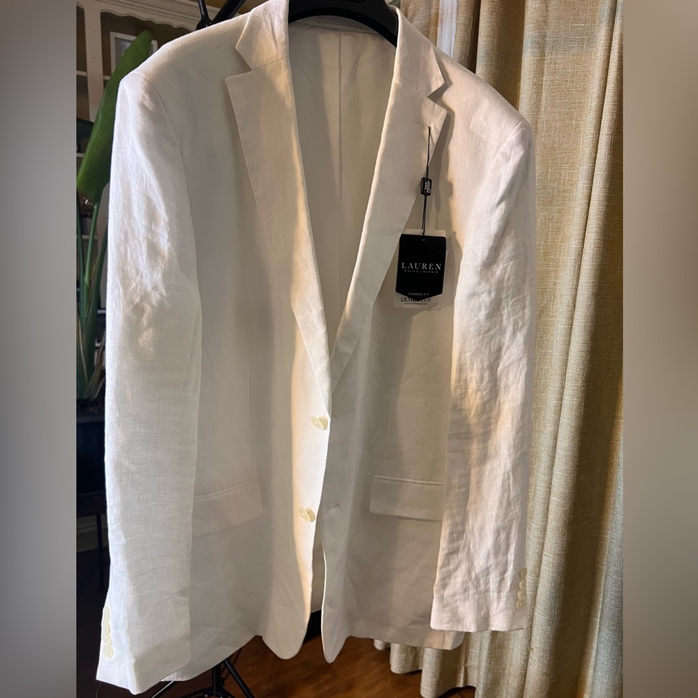 NEW RALPH LAUREN LINEN sz44L sports coat